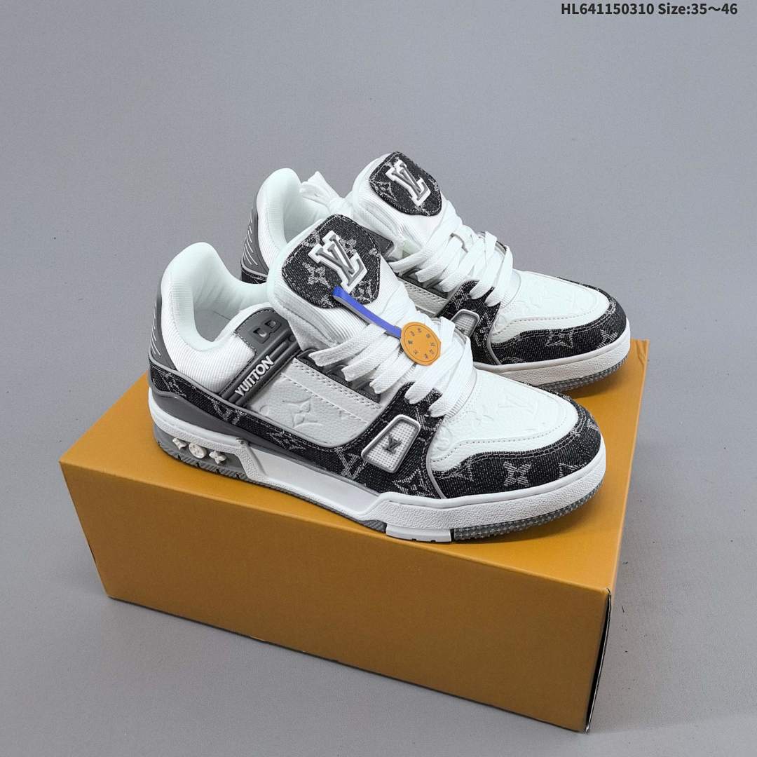 Louis Vuitton Trainer Sneaker Low LV ID Size 46 - foto 2