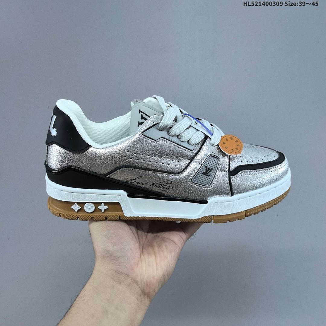 Louis Vuitton Trainer Sneaker Low LV ID Size 45 - foto 2