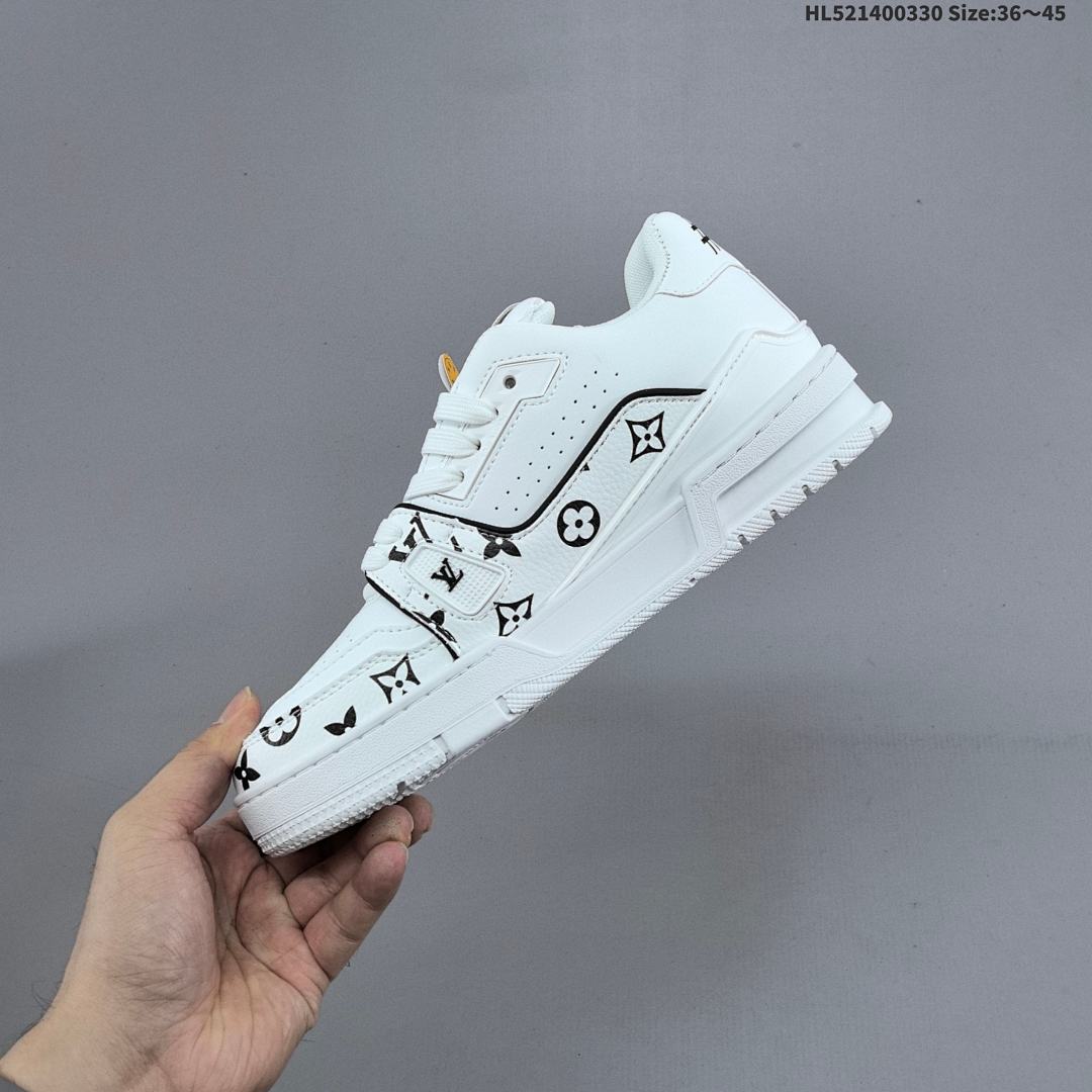 Louis Vuitton Trainer Sneaker Low LV ID Size 45 - foto 4