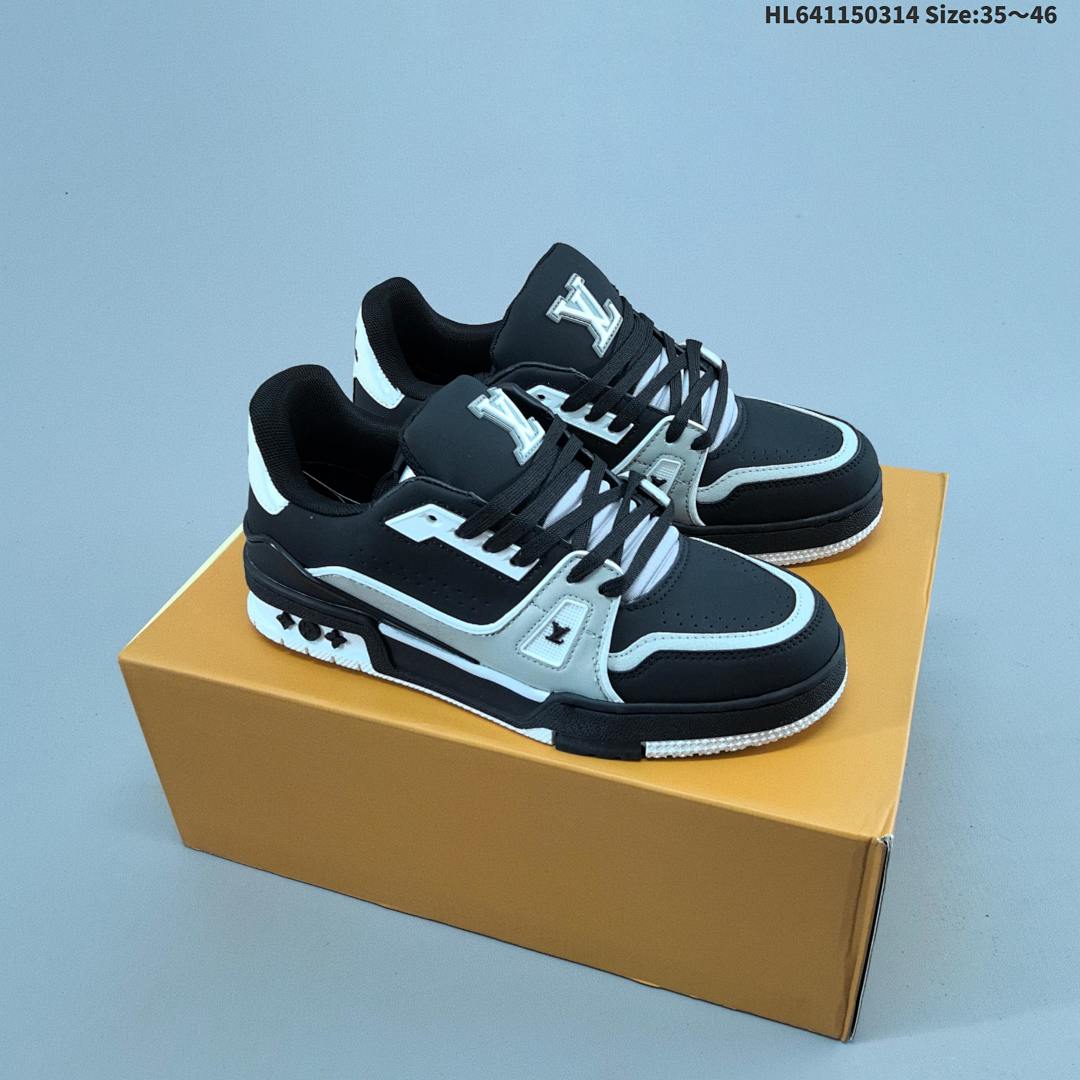 Louis Vuitton Trainer Sneaker Low LV ID Size 46