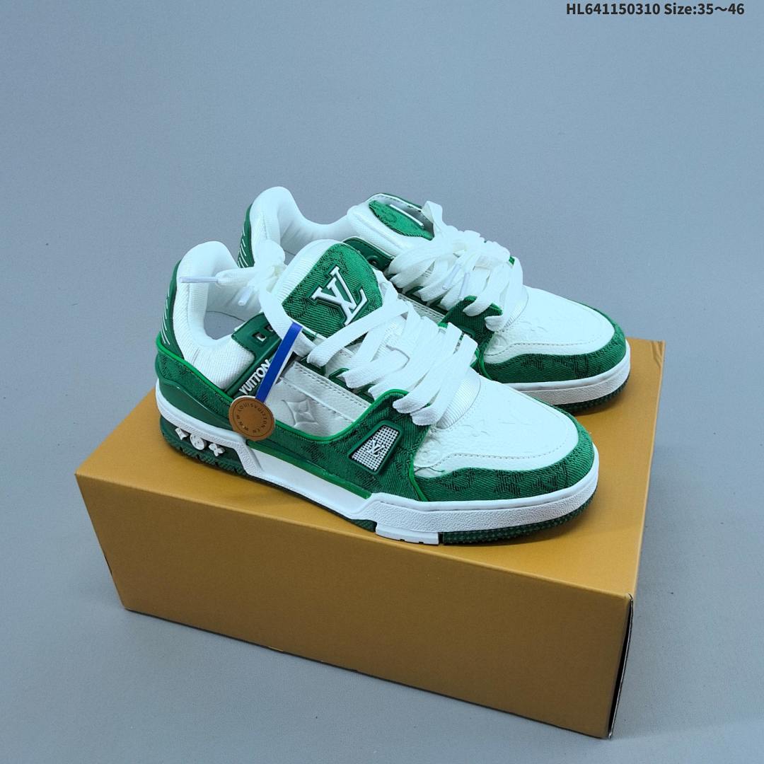 Louis Vuitton Trainer Sneaker Low LV ID Size 46 - foto 4