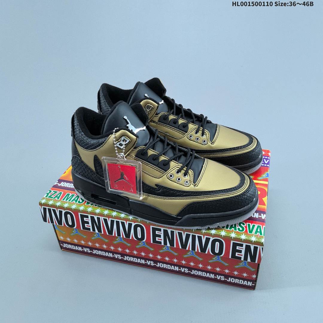 Air Jordan 3 "El Vuelo Black Sample" AJ3 3 aj3 3